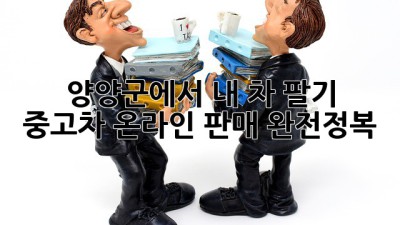 양양군에서 내 차 팔기?! 🚗💨 중고차 온라인 판매 완전정복!